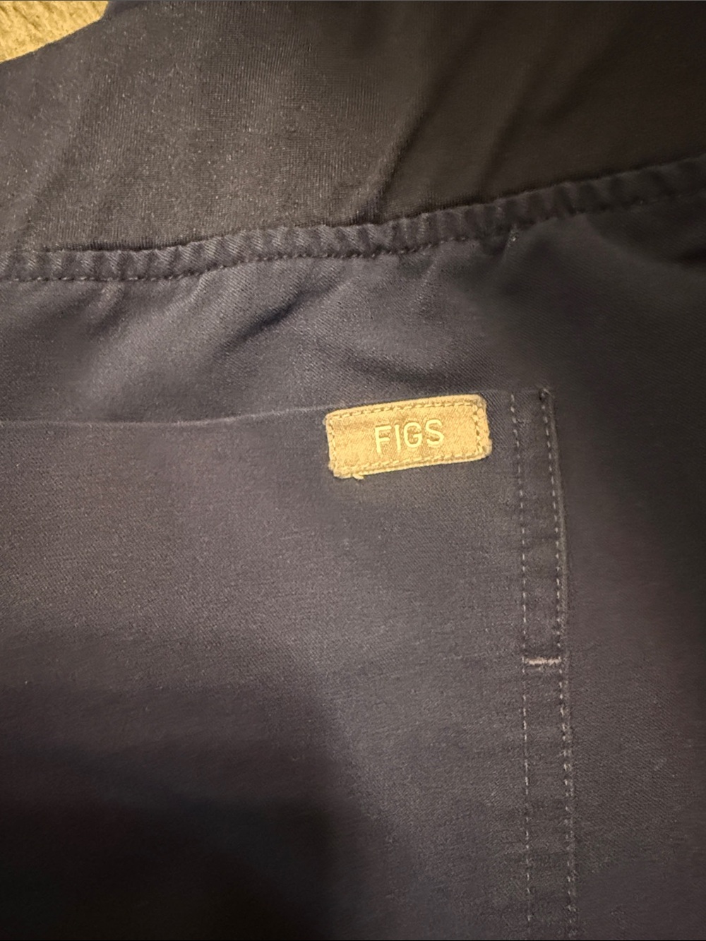 Figs Women’s Navy Zamora Jogger Scrub Pants - size XXL Petite - Picture 3 of 5